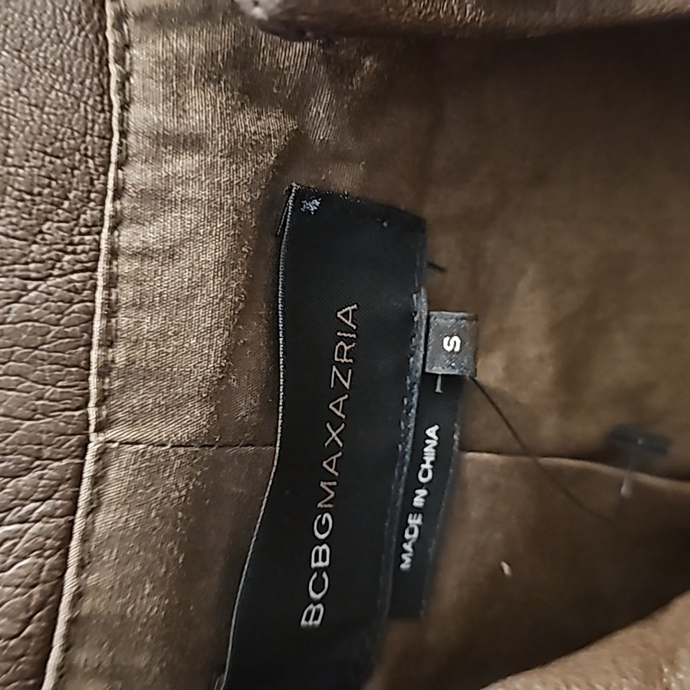 Bcbg leather coat very cute S - Picture 3 of 3